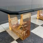 Glass Coffee Table In The Style Of Marie-Claude De Fouguieres 1970S thumbnail 8