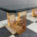 Glass Coffee Table In The Style Of Marie-claude De Fouguieres 1970s thumbnail 8