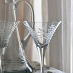 Martini-, Cocktail Glas Op Voet Helder Glas thumbnail 6