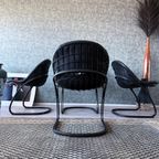 4X Pascale Dining Chairs By Gastone Rinaldi For Thema, 1970S thumbnail 29