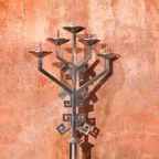 Xl Brutalist Candle Holder 115 Cm With Hammerd Feet thumbnail 3