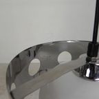 Vintage Hanglamp Met Chromen Cilinder En Glazen Bol thumbnail 4