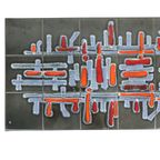 Vintage Abstracte Keramische Tegeltafel Belarti Adri Design 93Cm thumbnail 11