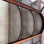 Antiek Engels Mahonie Vitrinekast Met 1 Deur, Met Bol Glas, 122 Cm Breed thumbnail 8
