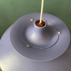 Originele Vroege Louis Poulsen Ph5 Schalenlamp Paars 1960 thumbnail 13
