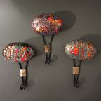 Amazing Enamelled Coat Hooks By Harvey Creazioni 1960. 20 X 14 X 7 Cm Depth. thumbnail 2