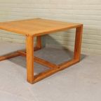 Vintage Design Grenen Salontafel, Vierkant thumbnail 14