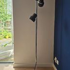 Verstelbare Vintage Staande Vloerlamp, Chroom Met Zwarte Spots. 1970’S thumbnail 10