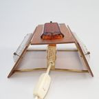 Scandinavische Teak En Glazen Wandlamp "Facette" Van A-Belysning, Zweden Jaren 60 thumbnail 10