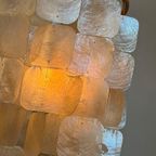 Set Van 2 Capiz Schelpen Hanglamp Lampen Schelp Parelmoer Bamboe Frame Wit Bedrading thumbnail 7