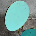 Vintage Blue And Gold Kids Chairs thumbnail 8