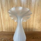 Mid Century Jack In The Pulpit, Vazen Van Satijn Glas thumbnail 7