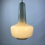 Grey Opaline Glass Pendant Lamp Kreta For Holmegaard By Jacob Bang, 1960 thumbnail 3