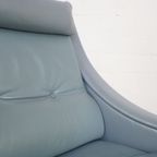 Leather Gio Ponti Lounge Chair Model Dezza For Poltrona Frau thumbnail 6