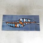Tegeltafel Met 21 Tegels, Gesigneerd ''Ledu'' thumbnail 23