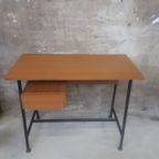 Vintage Bureau Laptop Tafel Smal Bureautje Kinderbureau Balie Werktafel Toonbank thumbnail 4