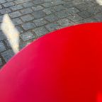 Vintage Tripod Tafeltje, Bijzettafel, Rood, 1980'S, Memphis Stijl thumbnail 5