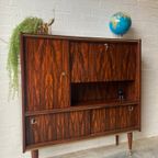 Retro Vintage Mid-century Dressoir,high-board,mid-board,barkast thumbnail 10