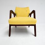 Houten Wingback Fauteuil Uit De 1960’S thumbnail 11