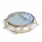 Large Floral Ceiling Lamp 1950s thumbnail 4