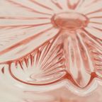 Art Deco Roze Taartschaal Taartschotel Depression Glass 28Cm thumbnail 10