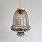 Vintage Hanglamp In Rookglas (2 Beschikbaar), In De Vorm Van Een Bel, 1970 thumbnail 17