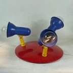 Vintage Ceiling Or Wall Mounted Lamp - Memphis Style / Space Age - Three Spots thumbnail 5