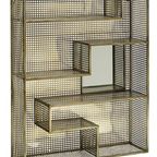 Wall Rack With Mirror Gold (lichte Beschadigingen Verkleuringen) thumbnail 3