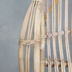 Leuke Dutch Design Rotan Fauteuil Uit De Jaren ’50 Met Een Hoge Rug thumbnail 7