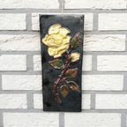 Vintage Keramiek Wanddecoratie Roos thumbnail 5