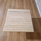 Travertine Eettafel- Vintage - Glas - Design - 70'S thumbnail 14