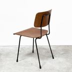 Vintage Gispen Stoelen Met Plywood Zittingen. thumbnail 2