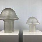 1 Of 3 Large Clear Swirl Glass Peill And Putzler Mushroom Table Lamp Xl 1970 thumbnail 11
