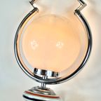 Vintage Opaline Hanging Pedant / Sphere In Chrome Plated Housing With A Ceramic Base thumbnail 10