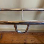 Vintage Staande Kapstok Met Spiegel Aluminium Frans thumbnail 17