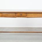 Zeer Mooie Antieke Franse Eettafel Van Vruchtenbomen Hout Met 3 Lades Uit Eind 18e Eeuw thumbnail 6