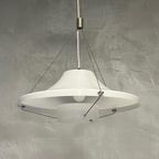 Jaren 70 Hanglamp Vintage Design Retro Lamp Wit Kunststof thumbnail 5