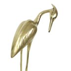 Grote Koperen Kraanvogels Reigers Beeld Messing Vintage 36Cm thumbnail 6