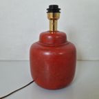 Red Ceramic Table Lamp By Paf Studio 1970 thumbnail 6