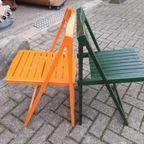 Set: 3x Vintage Design Klapstoel Trieste Aldo Jacober Stoel Jr 60 thumbnail 16
