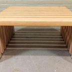 Vintage Lattenhout Salontafel, Walter Antonis, 't Spectrum thumbnail 4