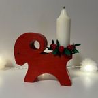 Zweedse Vintage Kerstbok Kandelaar (Julbok) thumbnail 4