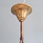 Art Deco Hanglamp In Wit Opaline Glas, 1920-30S thumbnail 8