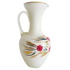 Vintage Art Deco Vaas Opaline Kan Wit 1930’s thumbnail 2