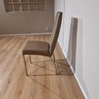 4X Design Eetkamerstoelen - Taupe - Leder thumbnail 7