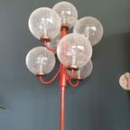 Vintage Kaiser Leuchten Vloerlamp Met 7 Glazen Bollen thumbnail 6