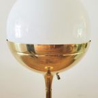Messing Vloerlamp En Opaline Glas Van Vereinigte Werkstätten thumbnail 9