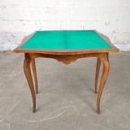 Antieke Opvouwbare Speeltafel / Schaaktafel thumbnail 4