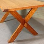 Vintage Scandinavisch Design Grenen Eettafel / Tafel thumbnail 7
