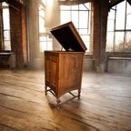 Vintage Grammofoon Meubel Met Grammofoon Speler thumbnail 5